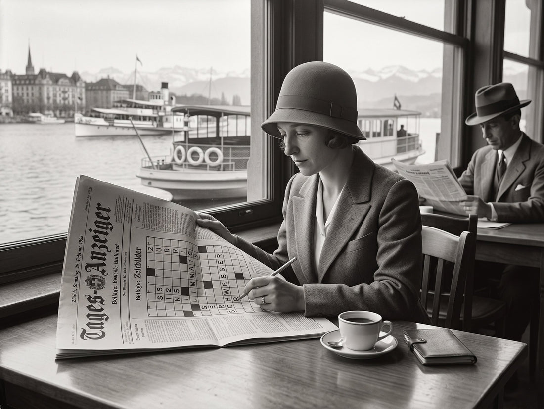Erstes Schweizer Kreuzworträtsel, Tages-Anzeiger Zeitbilder, Februar 1925